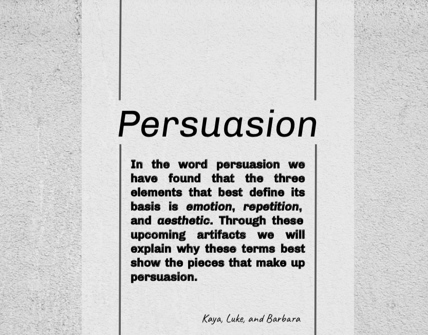 Exploratory 1-Curating a Key Term (Persuasion)